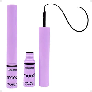 Delineador Liquido Mood Preto Ruby Rose Preto
