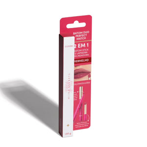 Batom Duo Perfect Match 2 em 1 Nina Secret
