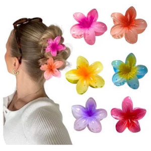 Presilha de flor para cabelo cores sortidas
