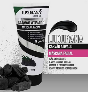 Mascara Facial de carvao ativado - Ludurana