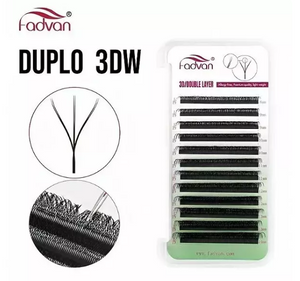 Cilios 3DW Duplo Fadvan 0.07D 9MM Unitario