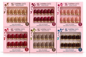 Unhas Postiças com francesinha Sabrina Sato