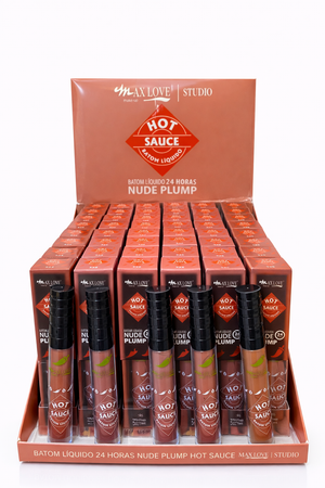 Kit 524-529 Hot Souce Batom Liquido Nude Plump