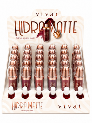 Kit 6 HIDRA MATTE Batom Liquido Matte