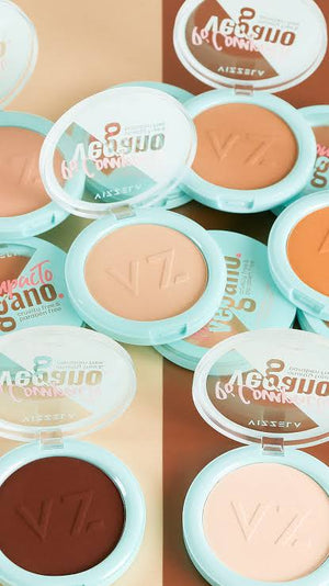 Pó compacto vegano Vizzela cor 2,3,4 sortidas