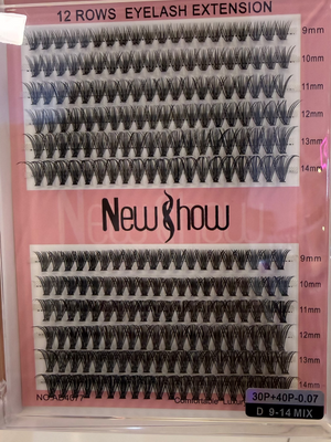 Cílios New Show mix cartela