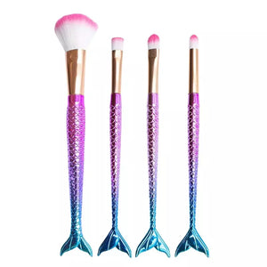Kit 4 pincel de sereia