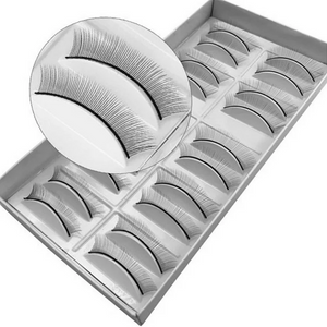 CARTELA COM 10 PARES DE CILIOS PARA TREINO LASHES LXJM-10-6
