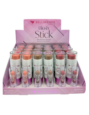Kit 6 Blush em stick multifuncional Bella femme