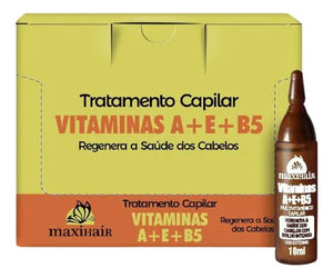 Ampola de tratamento capilar vitaminas A+E+B5 Maxihair
