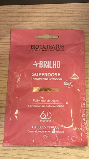 Sashe +BRILHO Superdoce Tratamento Intensivo 30g BIO EXTRATUS