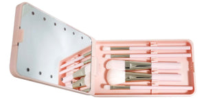Kit pincéis led com espelho
