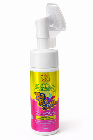 Mousse Micelar Cheirinho de Chiclete extrato de Frutas Vermelhas