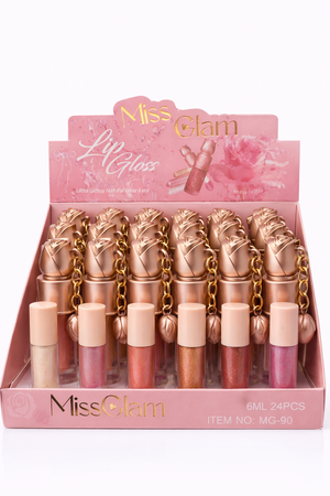 Lip Gloss Miss Glam efeito espelhado