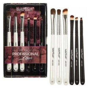 Kit Pincel Profissional Para Olhos Macrilan WB300 058