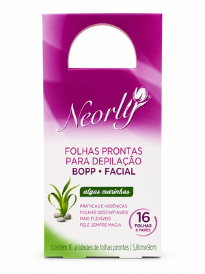 Folhas Prontas para Depilação Facial Noerly ALGAS MARINHAS