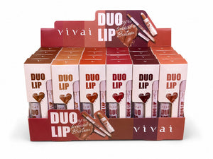 Kit 6 DUO LIP Lapis Labial e Batom VIVAI
