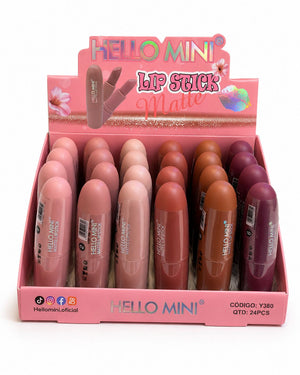 Kit 6 Lip Stick Matte Hello Mini