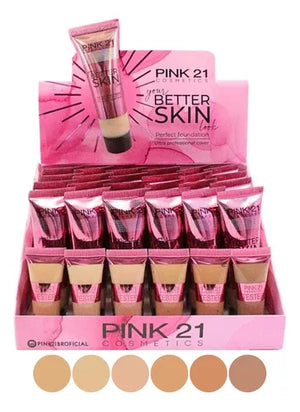 Kit 6 bases better skin Pink 21
