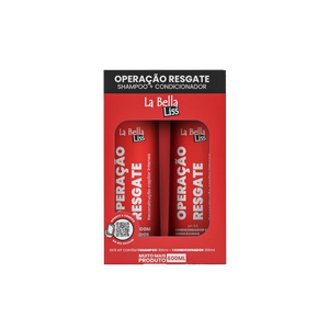 KIT OPERAÇÃO RESGATE shampoo + condicionador Lá Bella Liss 600ml