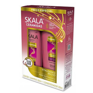 KIT SKALA CERADMIDAS Shampoo 325ml e Condicionador 200ml