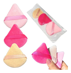 kit 3 esponjas triangulares para pó MEY631216