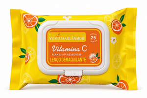 Lenço Demaquilante VITAMINA C yoyomaquiamor