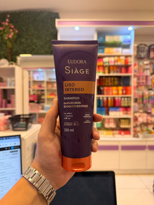LISO INTENSO Shampoo 2x Mais Lisos Bloquio do Frizz 250ml