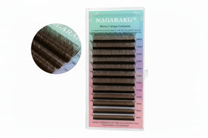 Cilios Nagaraku Brasileiro Marrom Mix 8ao14