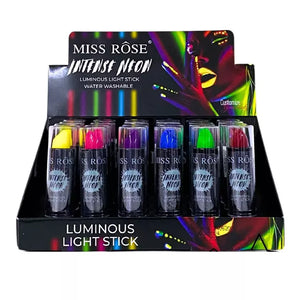 Kit 6 batom Intense Neon Miss Rose