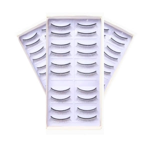 CARTELA COM 10 PARES DE CILIOS PARA TREINO LASHES LXJM-10-6